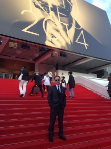 Norbert on the red carpet at the Cannes Film Festival